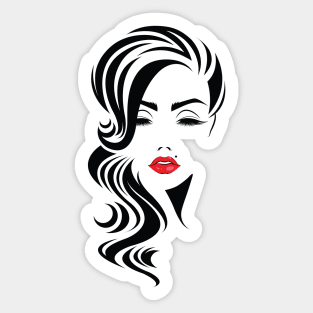 Stylish women Sticker